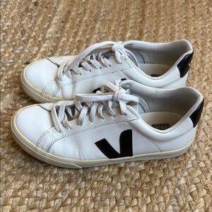 Veja Campo White Black Sneakers Shoes Size 8